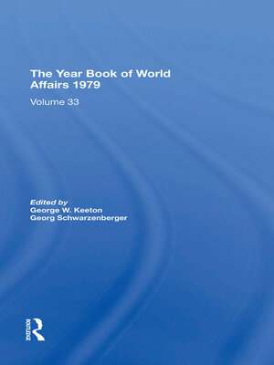 cover image of The Year Book of World Affairs, 1979